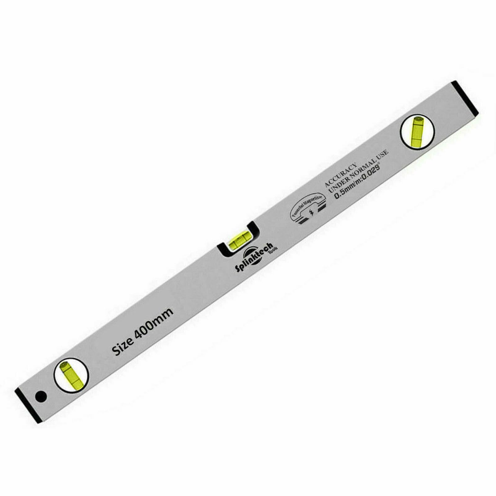 Ntek Grey Spirit Level | High Accuracy Professional Magnetic Level | Aluminum Scaffolding Spirit Level For Home Diy