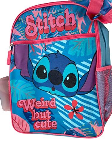 Disney Lilo & Stitch 5-Piece 16 Inches Backpack Set for school- Weird but cute2