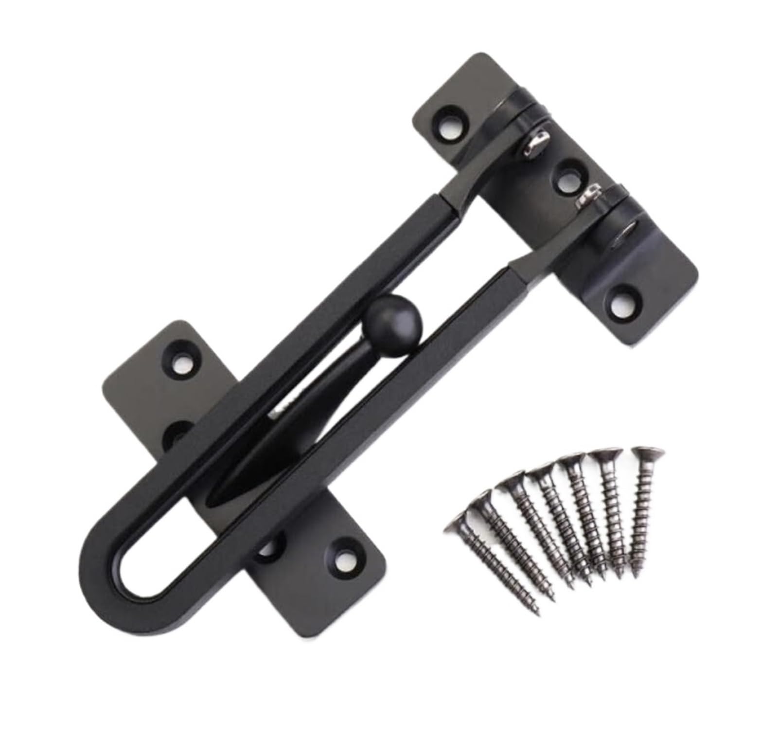 WDWDW Window Handles Door Lock Bolt,1Pcs Zinc Alloy Fastener Chain Anti Theft Cabinet Suitable Family Security Hardware