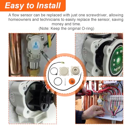 Water Flow Detector for Ecosmart Fsa Nfsml, Water Flow Sensor Fits for ECO 8&ECO 11 Electric Tankless Water Heater - 7 Element Bundle - Thumbnail 4