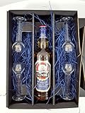  Linie Aquavit Set/Geschenkset ? Linie Aquavit 0,7l 700ml (41,5% Vol) + 4x Gläser