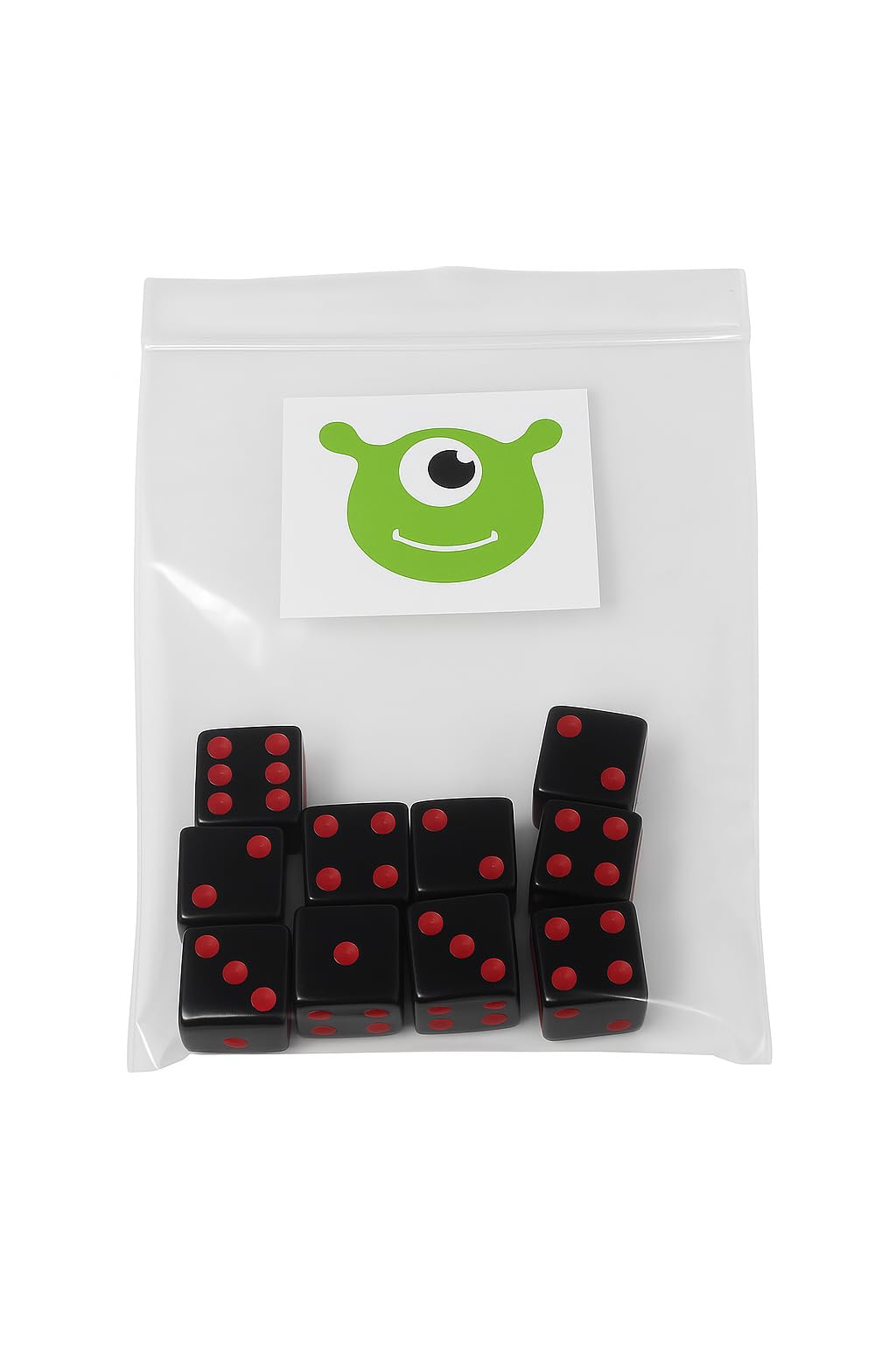 Amazon.com: Hobby Monsters 10 Piece16mm Game Dice (Black with Red