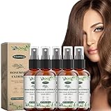 Cabello con agua de romero, cabello de aceite de romero, agua de romero para el cabello, agua de romero, extracto de romero revitalizante para el cuidado del cabello fino, seco y quebradizo. (5