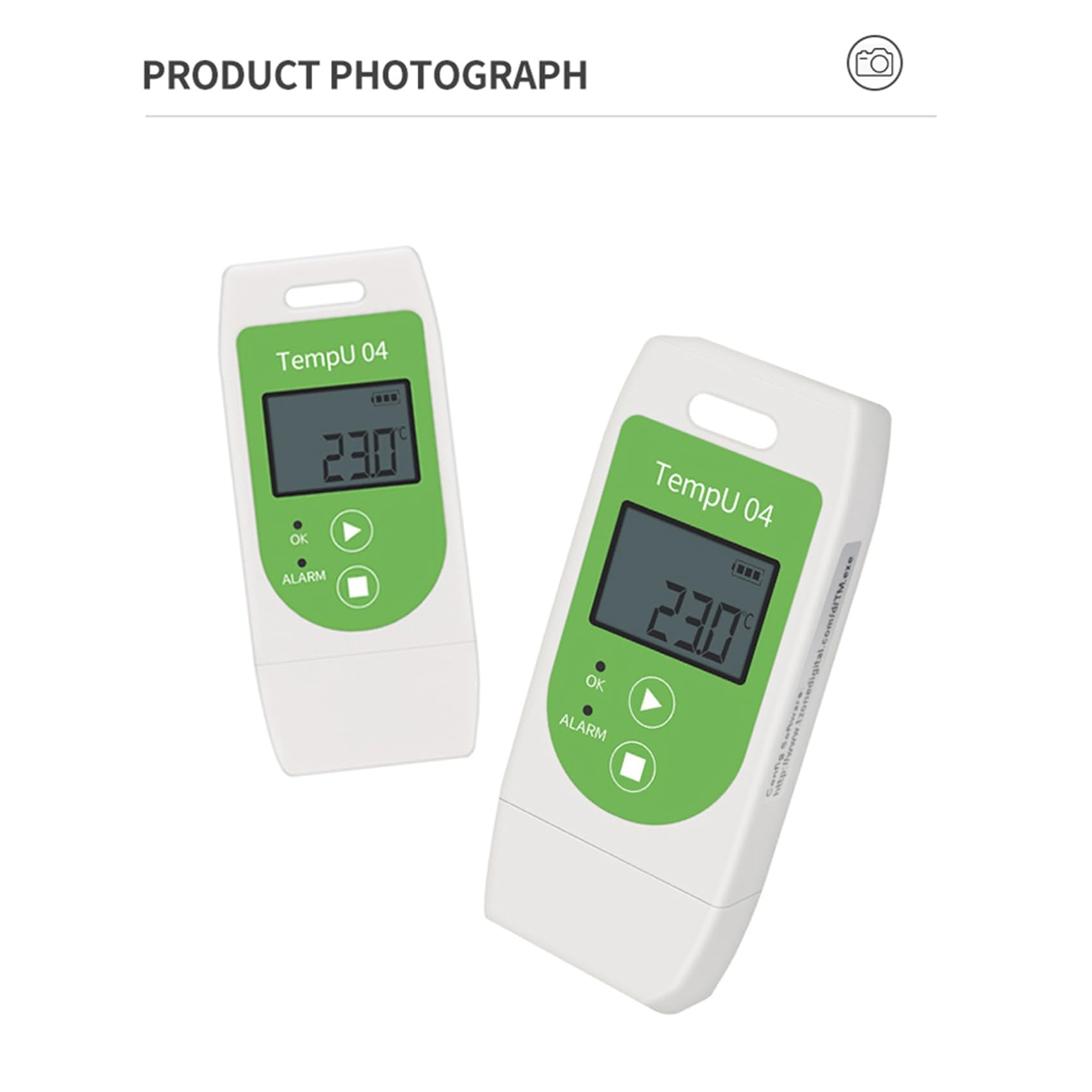 2X Registrador de Datos de Temperatura USB TempU04 con Capacidad de 32000 Puntos Registrador de Datos de Temperatura Reutilizable 30% de Descuento