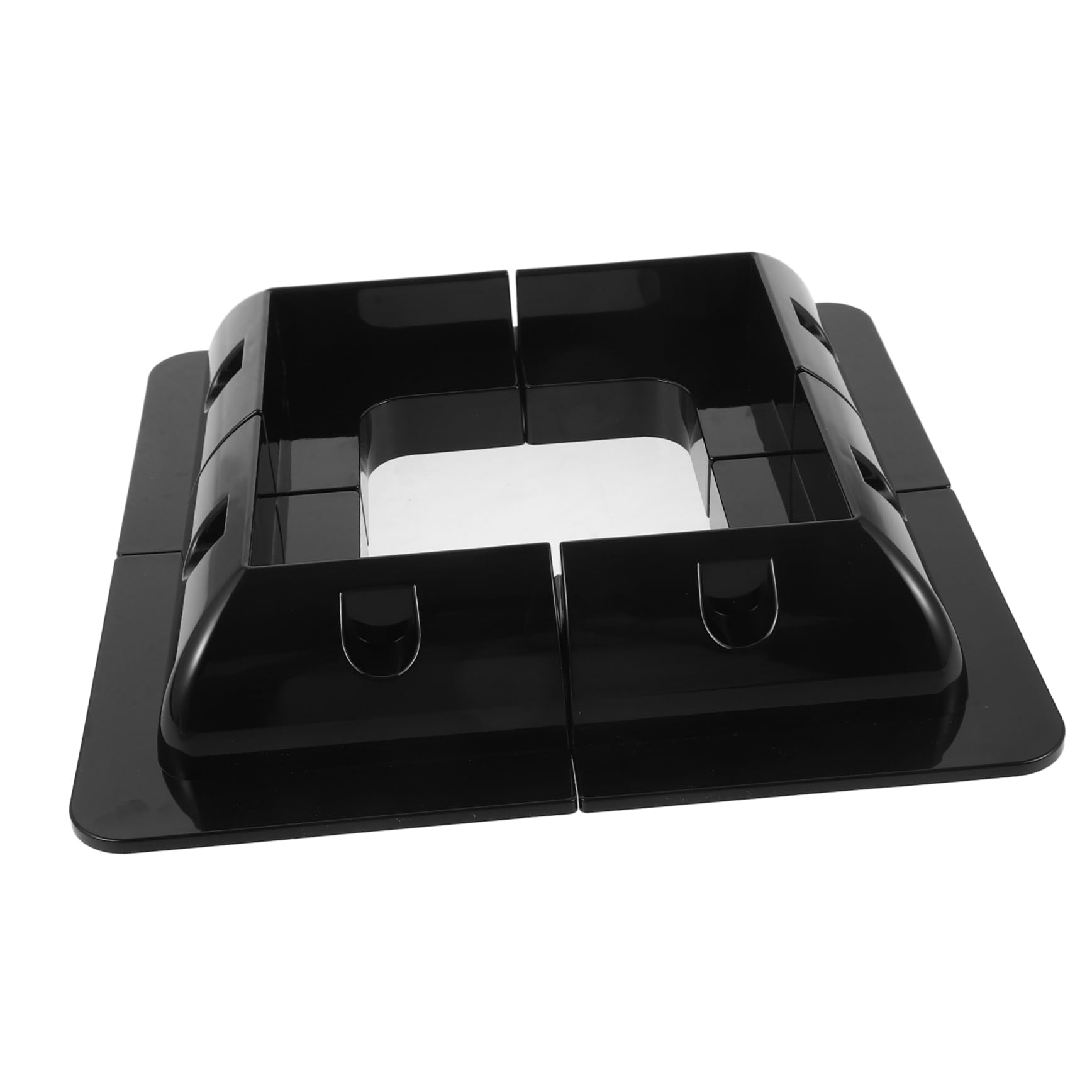 Soporte de Panel Solar para Autocaravana 4 Piezas Abs Negro | Montaje sin Perforación, para Panel Solar en Camper y Rv, Flujo de Aire Adecuado y Estructura Resistente
