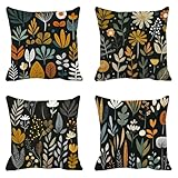 【FABRICACIÓN】Las fundas de cojín de lino están hechas de tela de lino sintético de alta calidad, transpirable y duradera. Una cremallera invisible les da un aspecto impecable y elegante, con un ajuste seguro. Introduce y retira tus cojines fácilmente gracias a la cremallera invisible ubicada en la parte inferior del dobladillo, que facilita su manejo y no estropea la decoración.