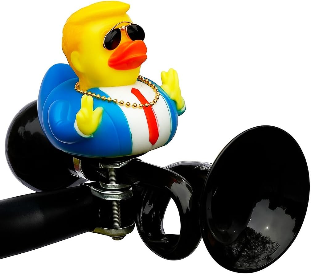 Bike Horn with Rubber Duck Classic Vintage Metal Twist Squeeze Kids Bike Horn for Adults Bicycle Horn for Kids Air Horns for Safety Airhorns Horn Loud