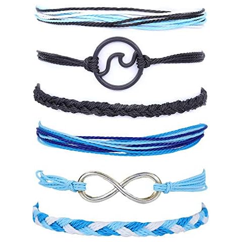 SOFTONES Waterproof Boho Rope Ankle Bracelets Cover