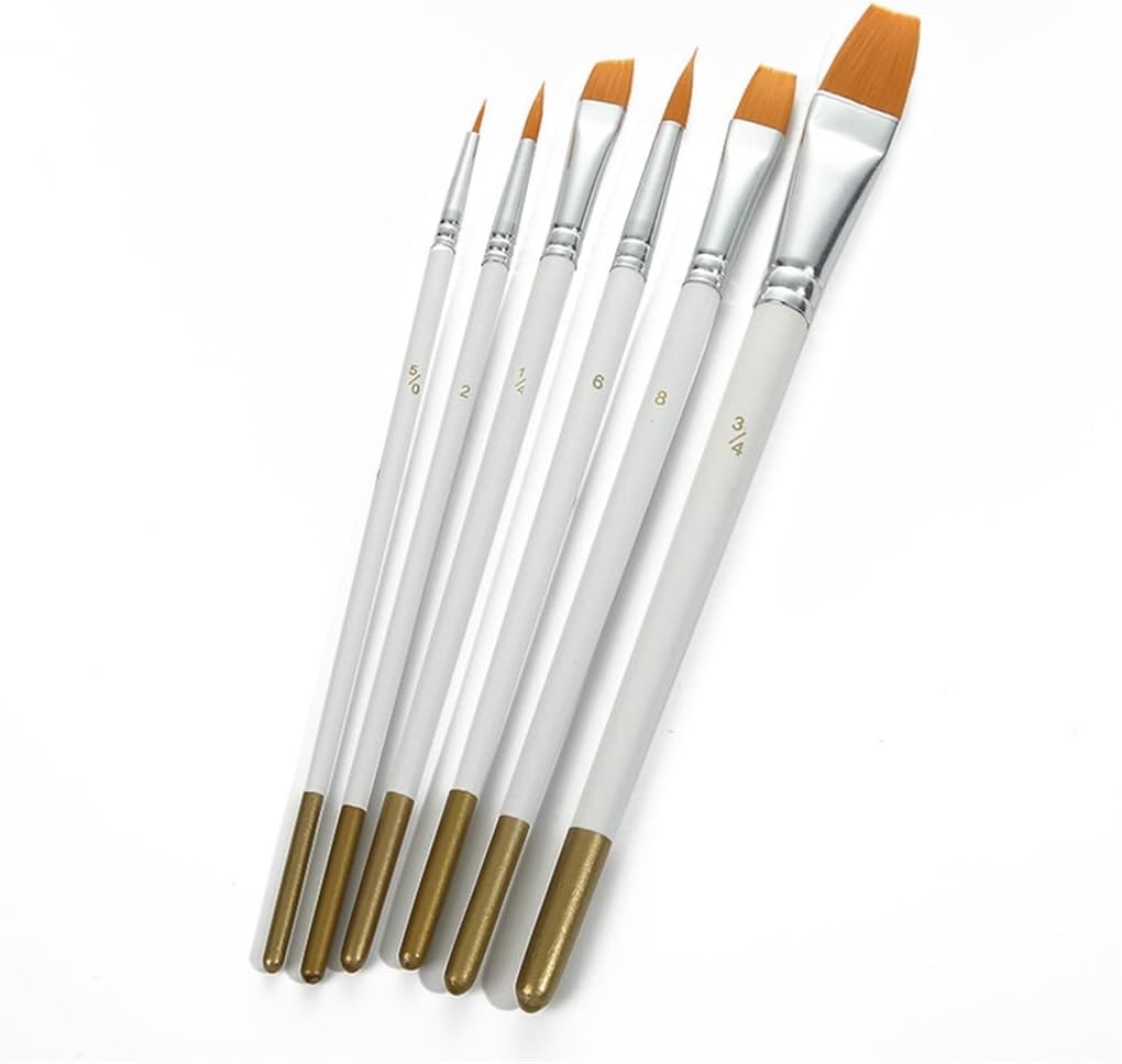 油絵筆セット ホワイトポール ナイロン線画 水彩ペン 水彩 アクリル ブラシ 絵画材料