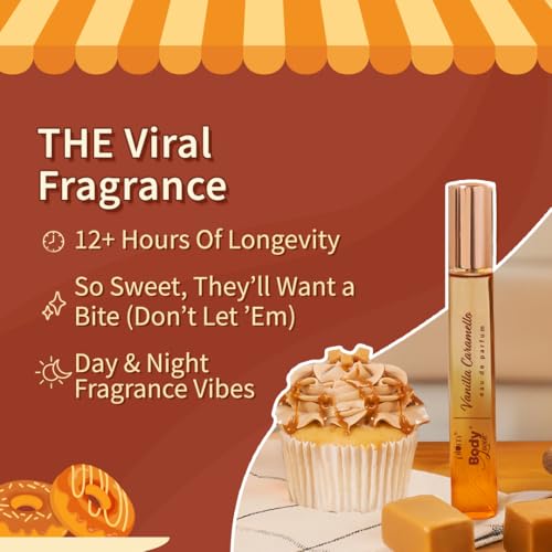 Image of Plum BodyLovin' Vanilla Caramello Bath & Body Gift Set | Body Wash | Body Lotion | Hand Cream| Perfume | Long-Lasting Warm Vanilla Fragrance | Gift Set For Women | Gifting For Birthday, Valentine's, Anniversary, Rakhi & Special Occasions| Premium Gift Packaging | Pack Of 4
