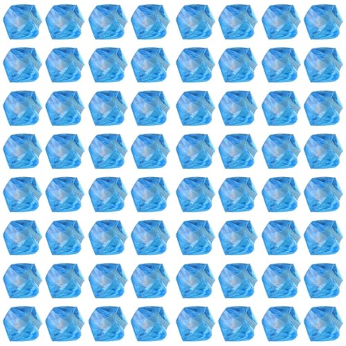 Yhenlovtt 200 pietre preziose in plastica acrilica, per vasi e acquari, 6 x 9 mm, rocce di ghiaccio da spargere in diversi colori, per feste di nozze (blu scuro)