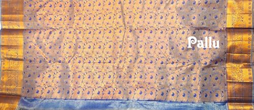 Image of VFCollections Women's Kanchipuram Silk Saree With Blouse Piece