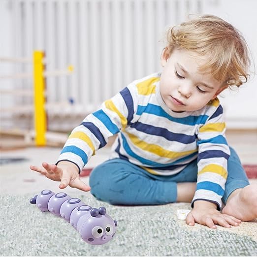 acrown Cute Animal Toys for Kids Sensory Worm Animal Wind up Colorful Toy Insect Figurines for Boys and Girls Multicolor (Caterpillar) - Image 7 thumbnail
