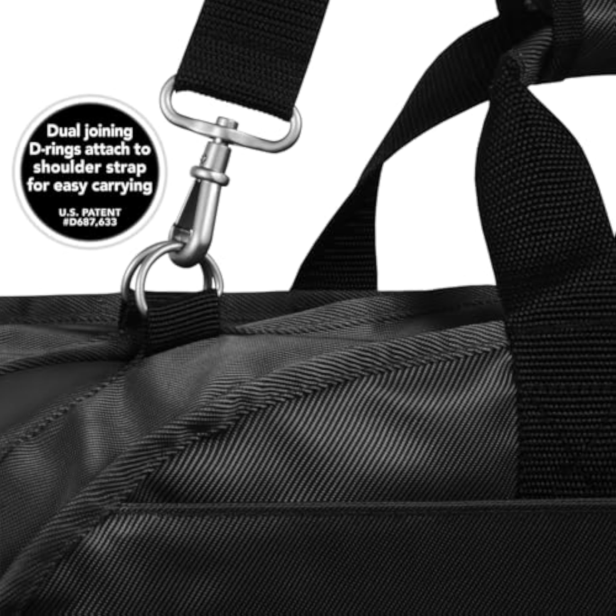WallyBags 45 Inch Extra Capacity Garment Bag, Black