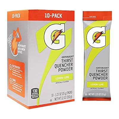 A Gatorade Company Gatorade szomjas quencher por, 1,23oz csomag, 20 uncia citrom-limet k&eacute;sz&iacute;t, 1,23 uncia csomag 10