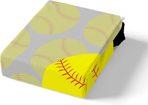 Miniatura 5 de Juego de ropa de cama de softbol para niñas y niños, tamaño individual, juego de funda de edredón con temática deportiva, regalo decorativo para
