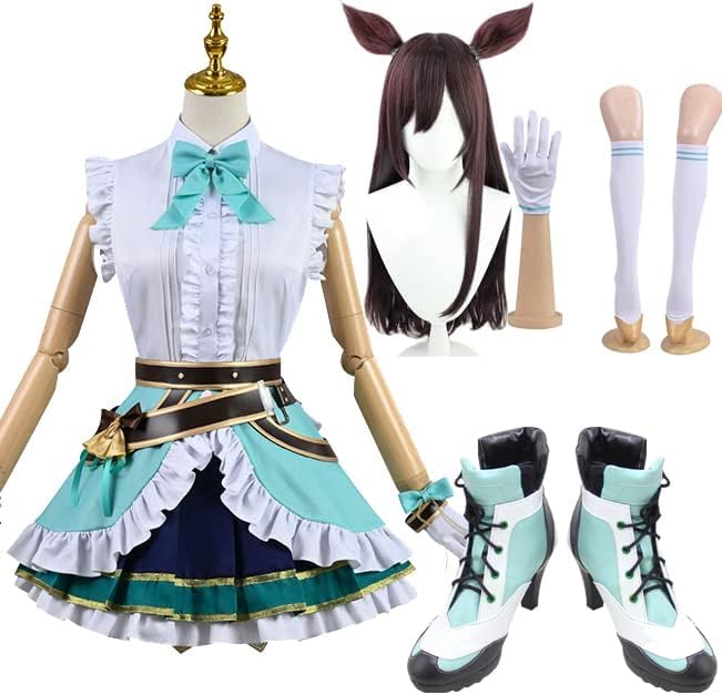 Amazon.co.jp: 【Sanjucos】コスプレ衣装＋ウィッグ＋靴 ウマ娘 メジロ 