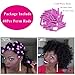 meigick Perm Rods Set for Natural Hair, 40Pcs Plastic Cold Wave Rods, Heatless Perming Rods Hair Curler for Women, DIY Hairdressing Tools, Purple, 0.75 Inch
