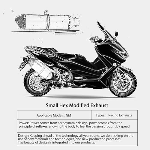 Modification de moto : kit échappement hexagonal avec silencieux