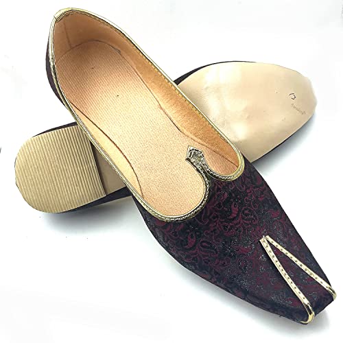 Chandrakala Wedding Nagra Shoes for Men Flats Punjabi Jutti (MF101)4