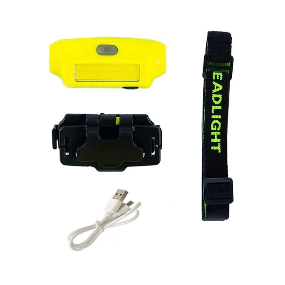 Perfttyy Rushuo-toudeng Headlamp USB Charging Raincoat Outdoor Camping Headlights Fishing Cap Lightsome, Led White Night Fishing Headlights, Headtorch