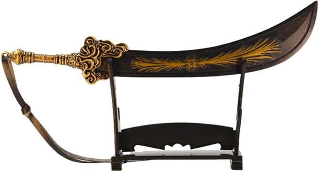 Eldens Rings Starscourge Greatsword   11.8  Full-Metal Katana Model with Display Stand, Collectable Game Prop Model for Desk Decoration, Fans & Gamers Gift [Energy Class A]