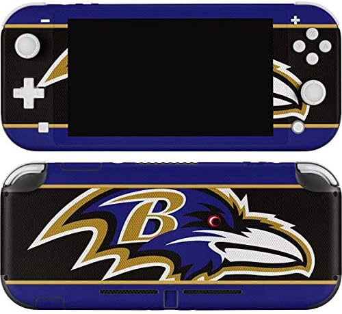 Skinit Decal Gaming Skin Compatible with Nintendo Switch Lite - Officially Licensed NFL Baltimore Ravens Zone Block Design