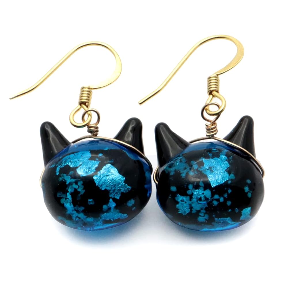 handmade ❁⃘*.゜ バラ×りぼんポストとフラワーにゃんこの猫ピアス handmade ❁⃘*.゜ バラ×りぼんポストとフラワーにゃんこの猫