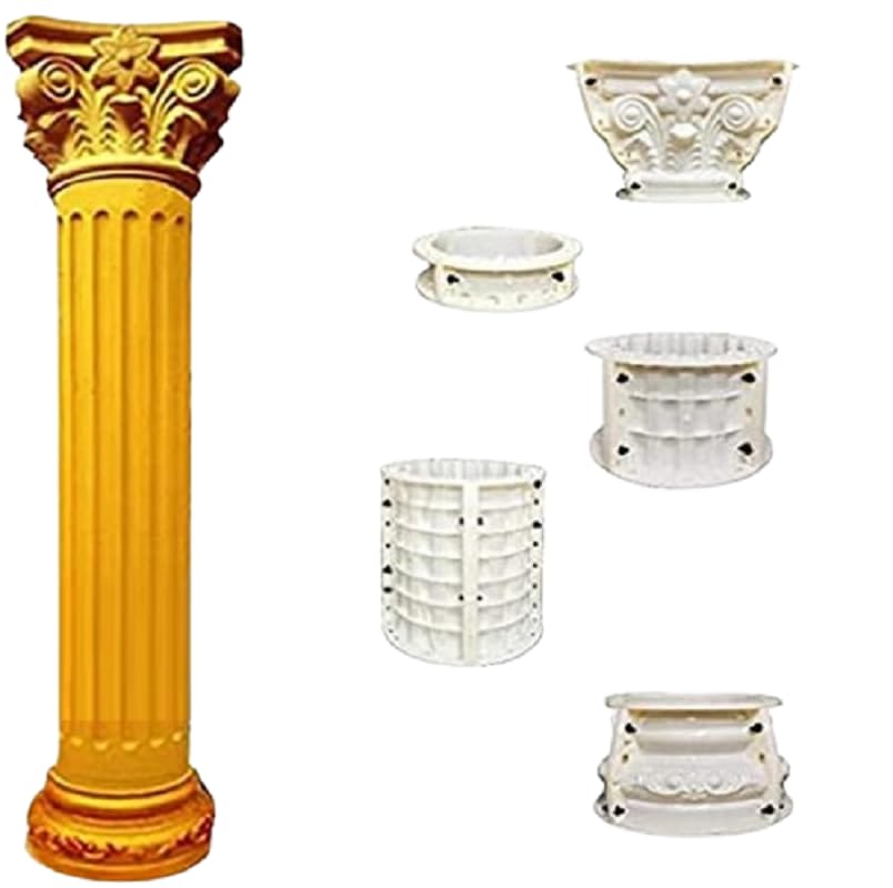 Concrete Pavers 24x24 Roman Column Base Mold - Plastic Concrete Form ...