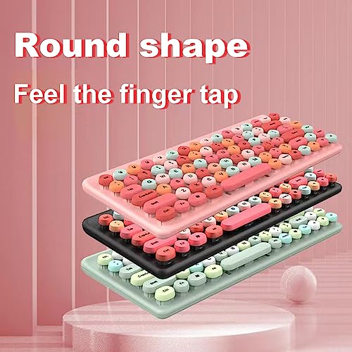 Combo de teclado y ratón inalámbrico sin enredos con ergonomía de 86 teclas 7