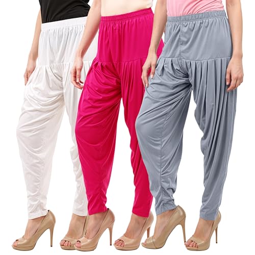 Image of Buy That Trendz Patiala Salwar for Women Relaxed Fit Viscose Patiyala Salwar Harem Bottom Pants