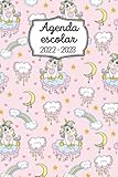  Agenda Escolar 2022/2023: Calendario Escolares Unicornio para Estudiantes para niñas