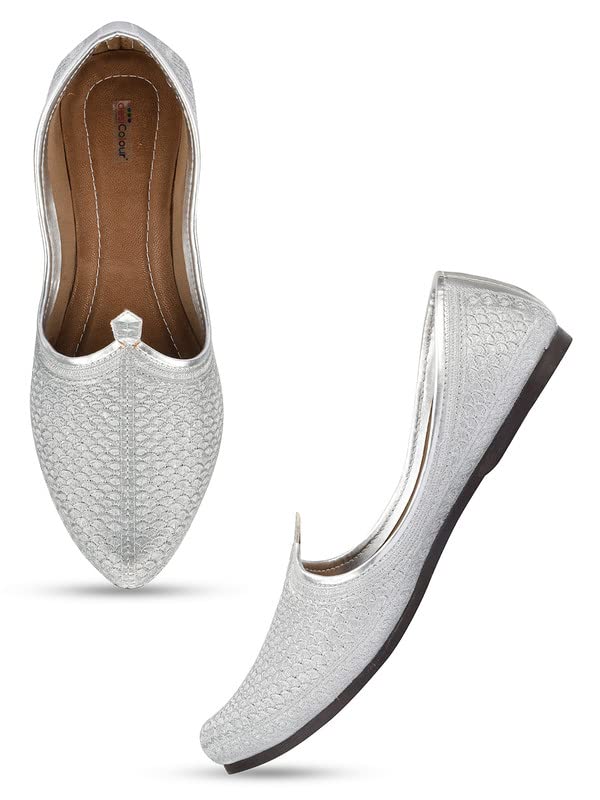 DESI COLOURMen Sherwani/Wedding Ethnic Footwear Punjabi Jutti/Jalsa