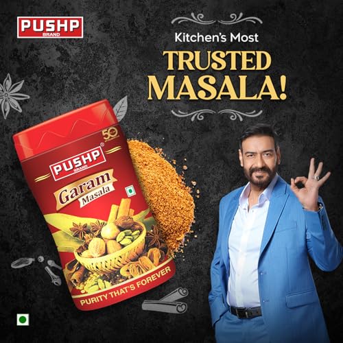 Image of Pushp Brand Garam Masala Jar (500 Pack of 1)