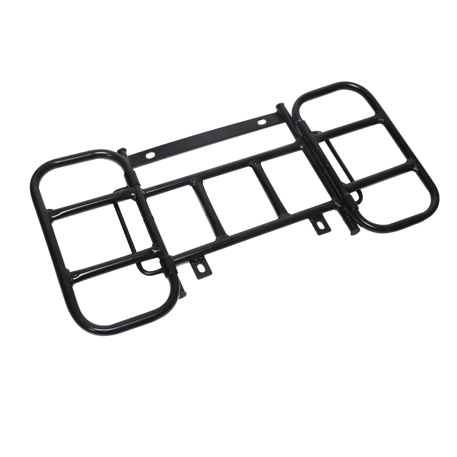 TVS Side Saddle Stay for XL 100 |Butterfly/Bag Mounting Heavy Duty Metal Compact Carrier|180° Opening Flaps, 40kg Load Capacity|Black Powder Coated, Rust Protection Carrier|Bike Accessories- Black-image-9