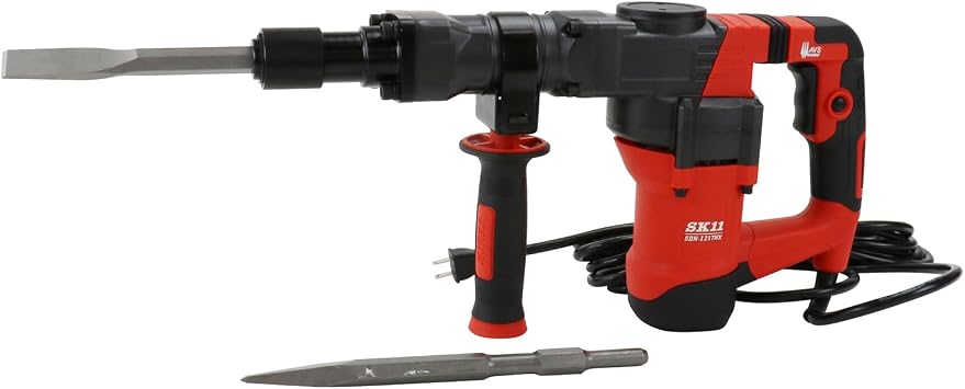 SK11 SK11 Demolition Hammer 17mm Hex Shank with 12J Impact Force for Powerful Demolition One-Touch Chuck SDH-1217HX