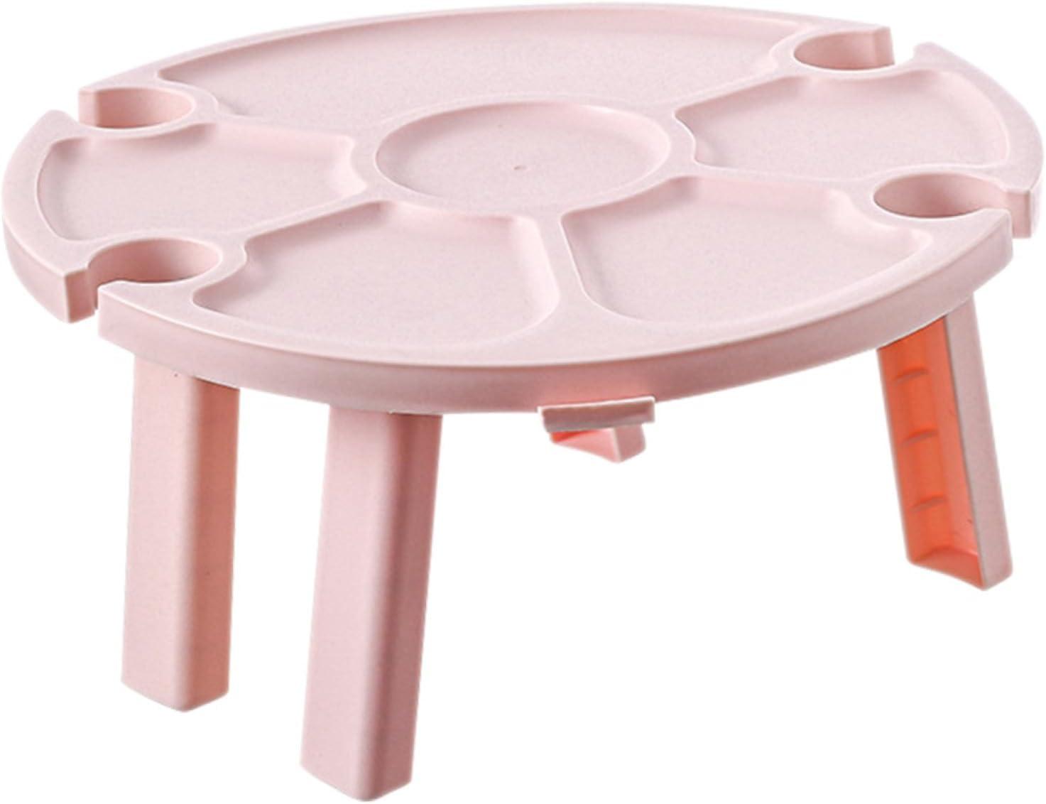Portable Wine Table Foldable Plastic Beverage Table for Yard Parties