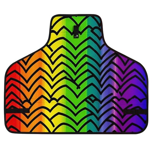 Delantal práctico multicolor con 8 bolsillos y ajustable miniatura 1