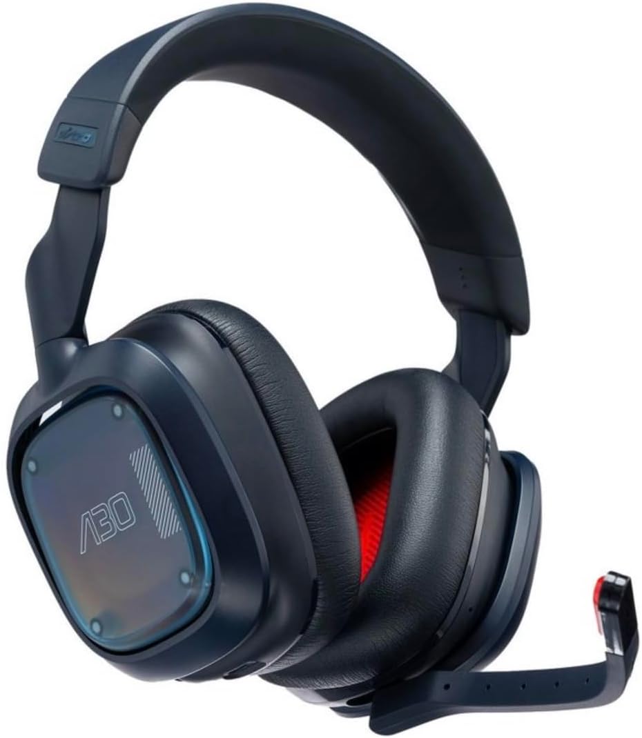 Logitech G Astro A30 Lightspeed Wireless Gaming Headset, Bluetooth, Dolby Atmos/3D Audio Compatible, Detachable Boom, 27h Battery, for Xbox, PS5, PS4, Nintendo Switch, PC, Android Blue