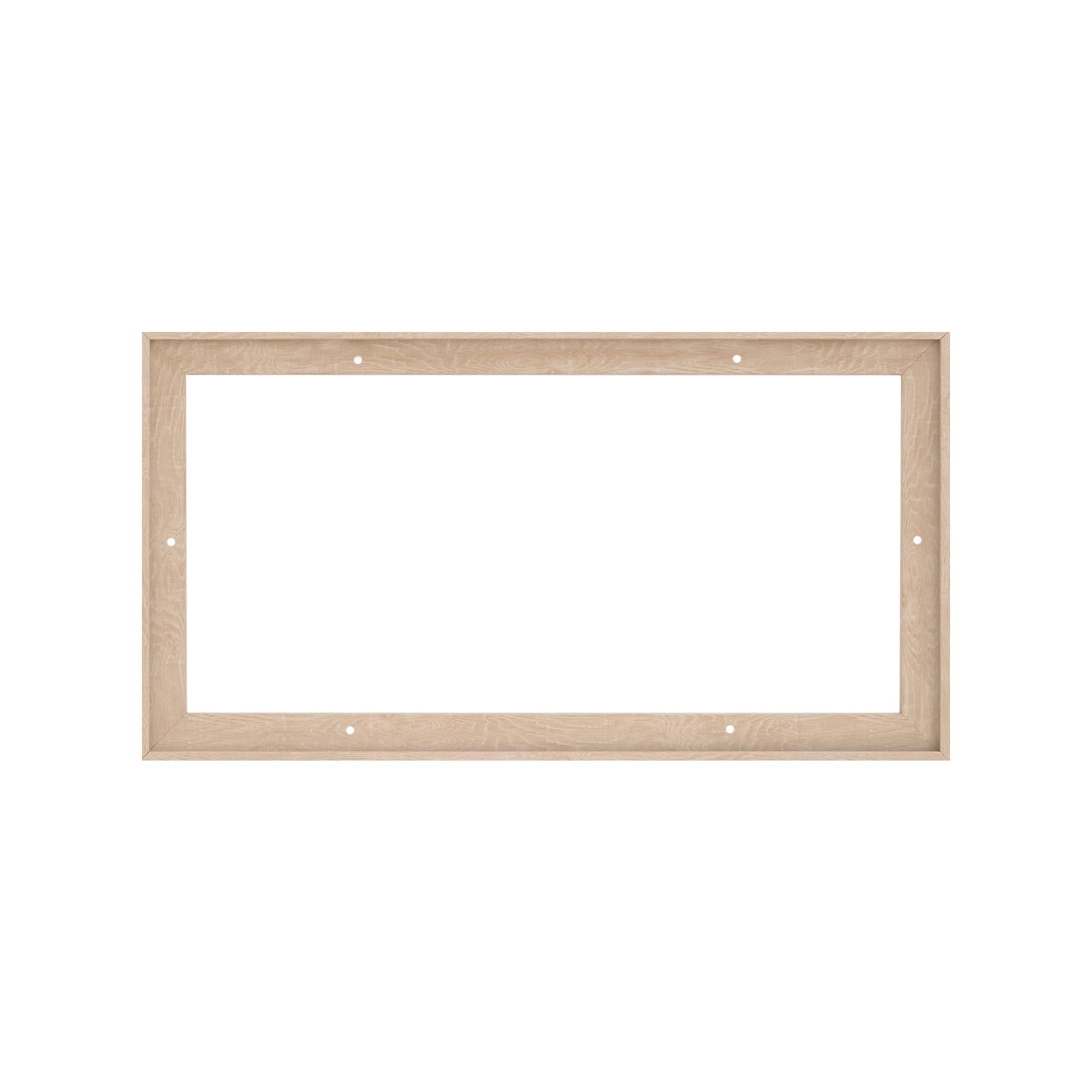 PIXY CANVAS Floater Frame For 1.5" Deep Canvases - Modern Display For Paintings & Wall Art (16x20", Nordic White Oak) - View #3