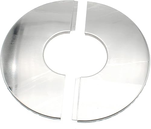 Miniatura 2 de FDXGYH 2 piezas de identificación de 2.0 pulgadas de acero inoxidable con brida dividida de pared autoadhesiva, cubierta de placa redonda para