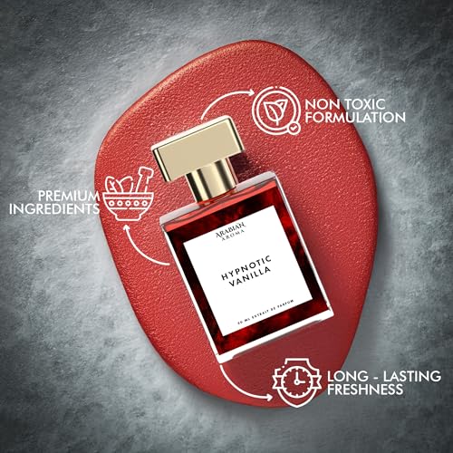 Image of Arabian Aroma Hypnotic Vanilla Perfume for Women| Coconut, Plum, Apricot, Jasmine & Sandalwood | Long Lasting Extrait de Parfum 50ml.