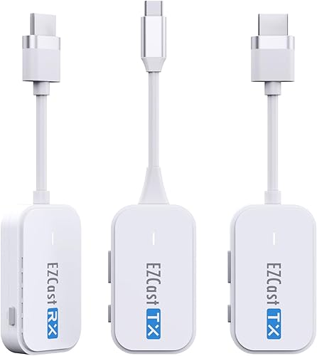 Miniatura 8 de Transmisor y receptor HDMI inalámbrico 4K 30Hz, kit extensor inalámbrico HDMI portátil de 98 pies98.4 ft, adaptador de pantalla HDMI a HDMI,