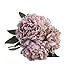 Produktbild Hunpta @ Künstliche Seide Kunstblumen Pfingstrose Blumen Hochzeit Bouquet Braut Hortensie Dekor (Gray)