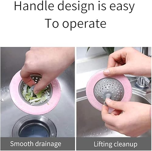 Miniatura 5 de Filtro de silicona para fregadero de baño, drenaje de ducha, colador de pelo de alcantarillado, 11 × 7,5 × 2.6 in, beige