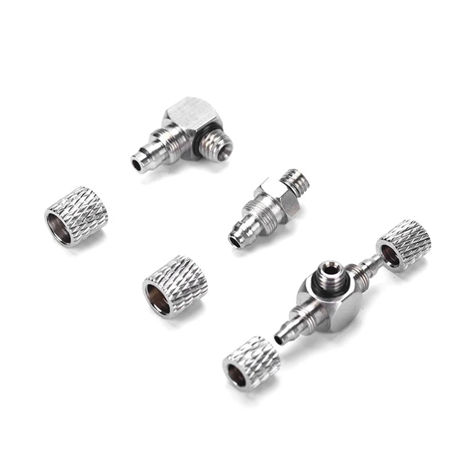Montaje de tornillo M4 conector neumático WX-BTPB para instalación de tubo 6mm
