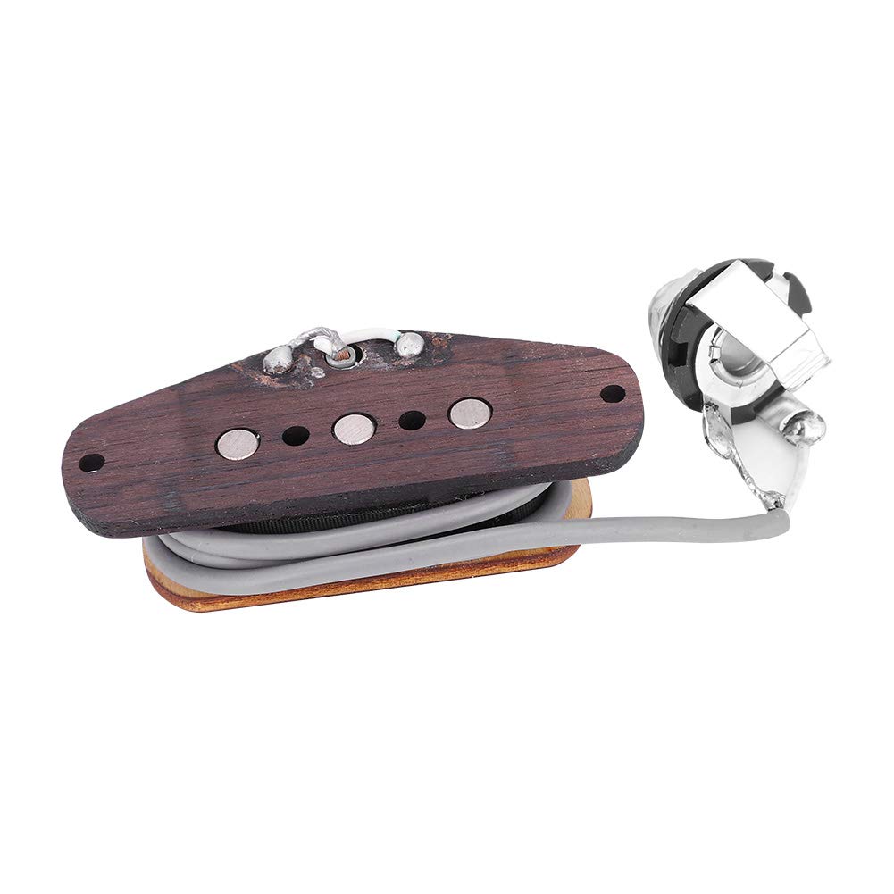 No-noise Pickup, 2.44 x 0.94 x 0.79inch 3 String Guitar Pickup, for Cigar Box Guitar Bass