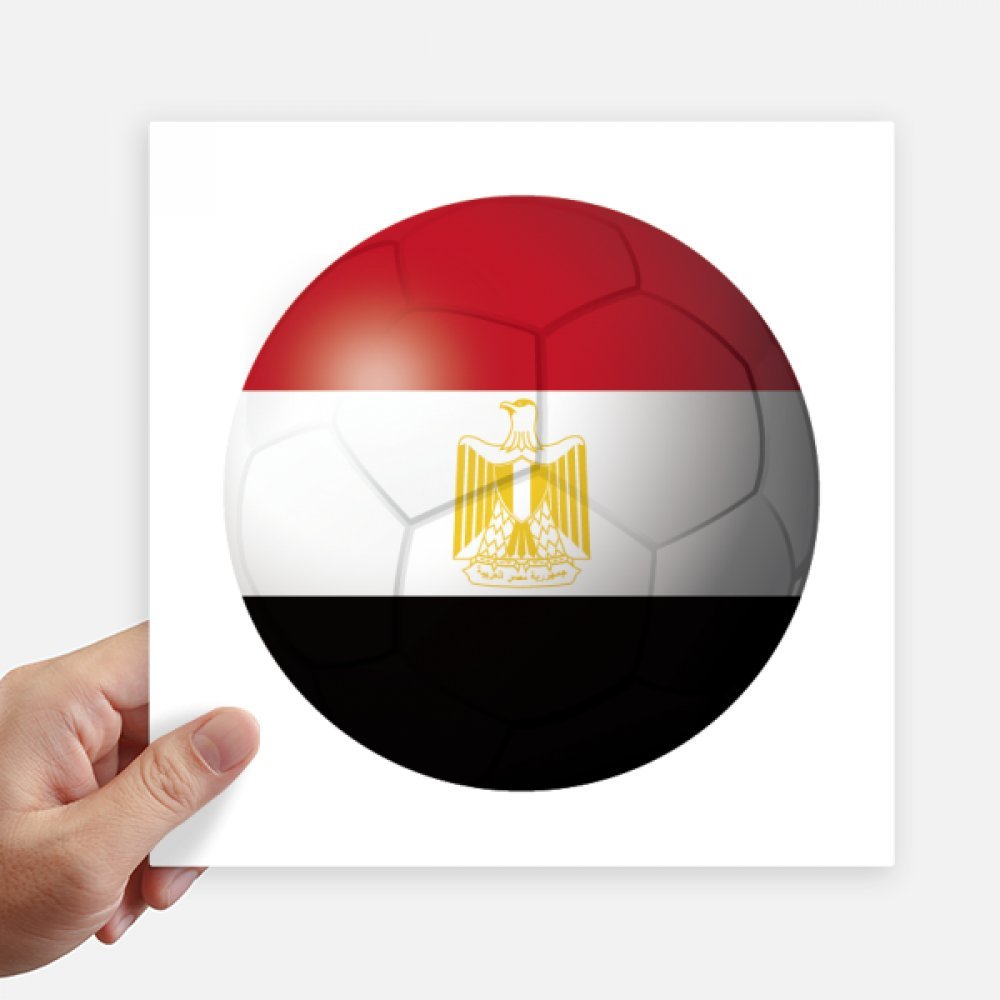 Stickers muraux football Egypte carrés de 20 cm - Lot de 4 décorations autocollantes de voyage