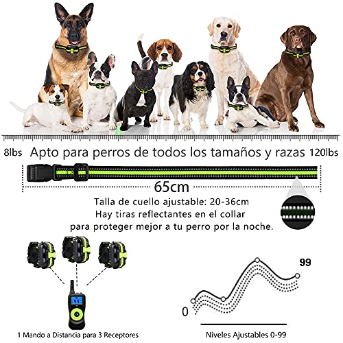 Collar-Adiestramiento-Perros-Collar-de-Adiestramiento-para-Perros-Pequenos-Medianos-y-Grandes-3-1-Modos-y-Rango-Remoto-de-500-Metros