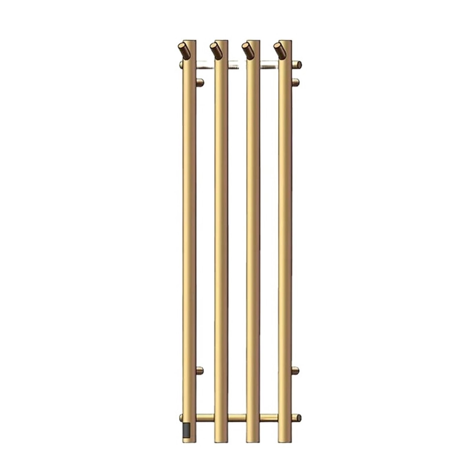 Elektryczny Podgrzewacz Do Ręczników 3/4-prętowy, Grzejnik, Podgrzewany Wieszak Na Ręczniki Akcesoriów Łazienkowych Wysoka Moc Cieplna(Brushed Gold,4Bars)